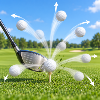 Efecto impredecible de las pelotas de golf de broma impresas en 3D