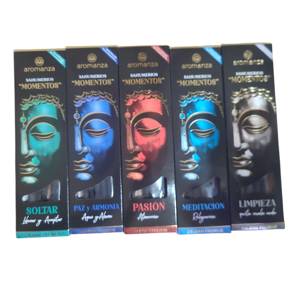 Pack 2 Aromanza Momentos con 5 cajas de sahumerios