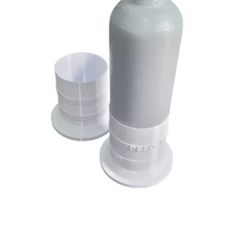 Soporte canasto para cilindro CO2 1 kg de 91 mm