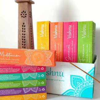 Combo línea completa Sahumerios Vishnu Masala 15 g