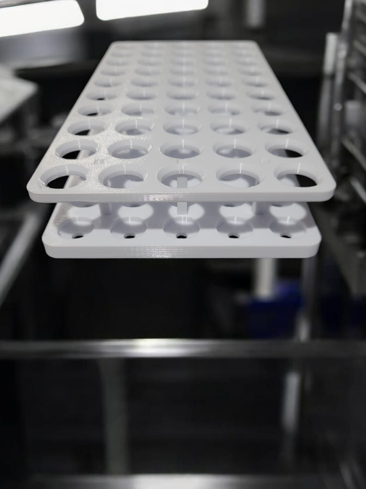 Gradilla para tubos de hemólisis x50 | Ø15 mm
