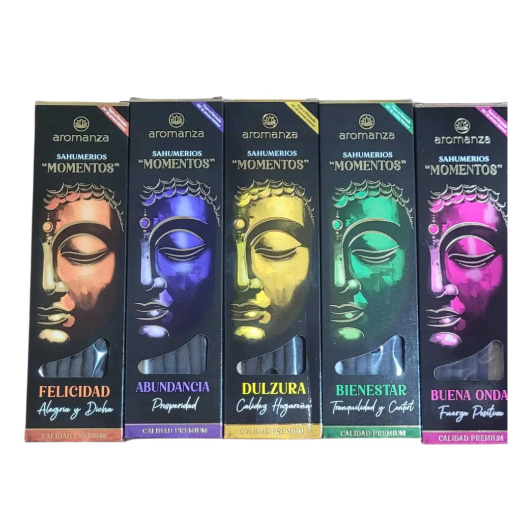 Pack 1 Aromanza Momentos con 5 cajas de sahumerios