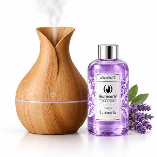 Combo humidificador USB 200 ml con aromatizante Iluminarte para ambientes