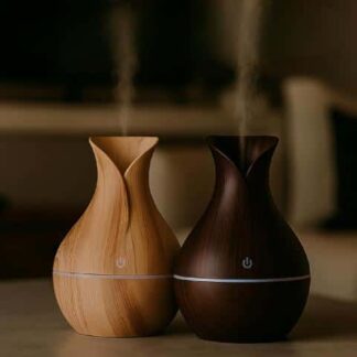 Humidificador difusor de aromas USB 200 ml en acabado simil madera